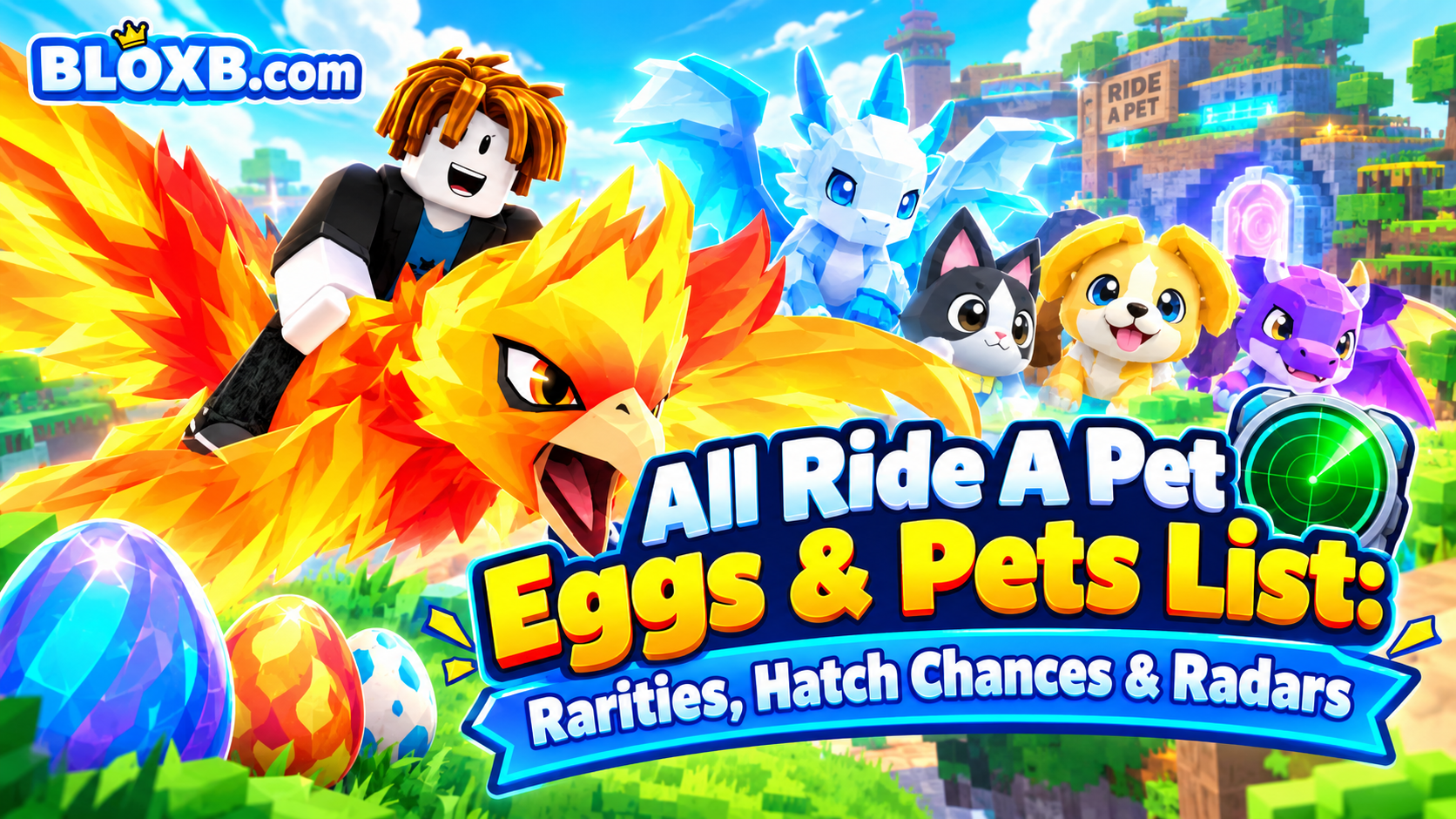 All Ride A Pet Eggs & Pets List